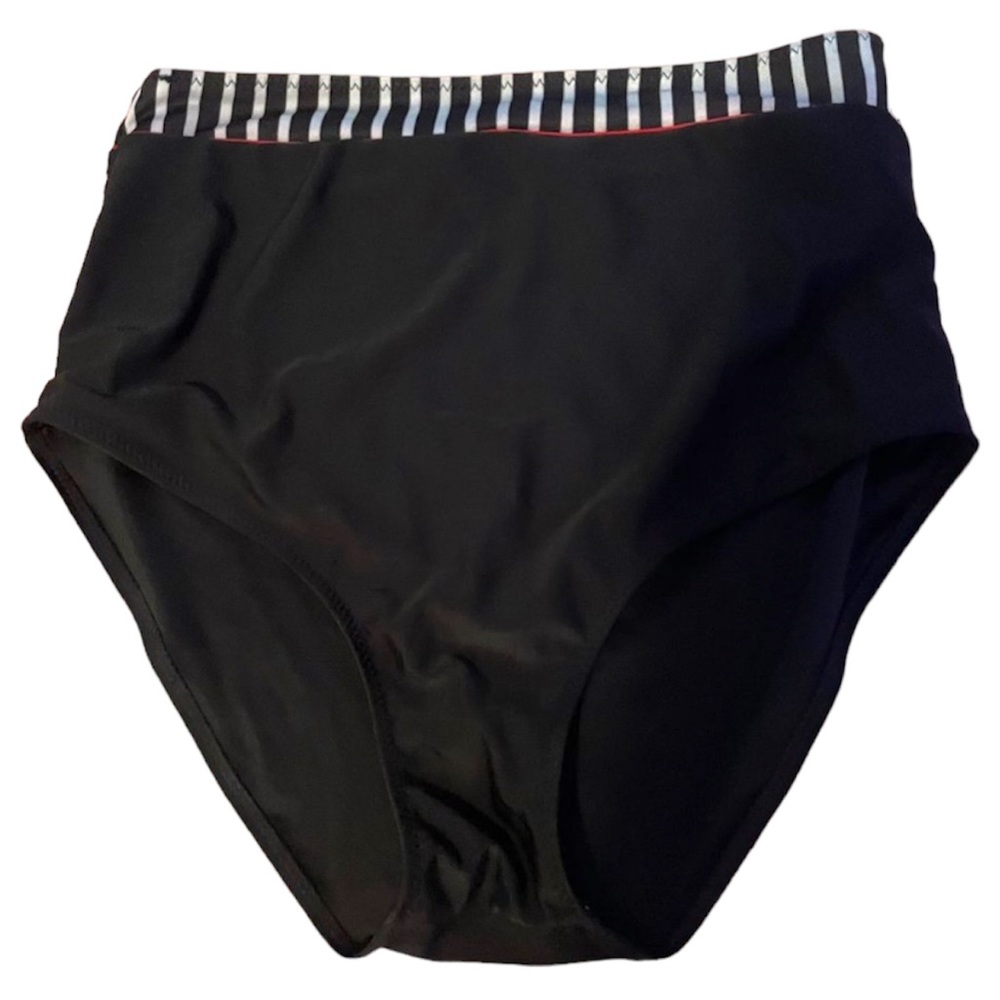Black High Waisted Bikini Bottom Size XL